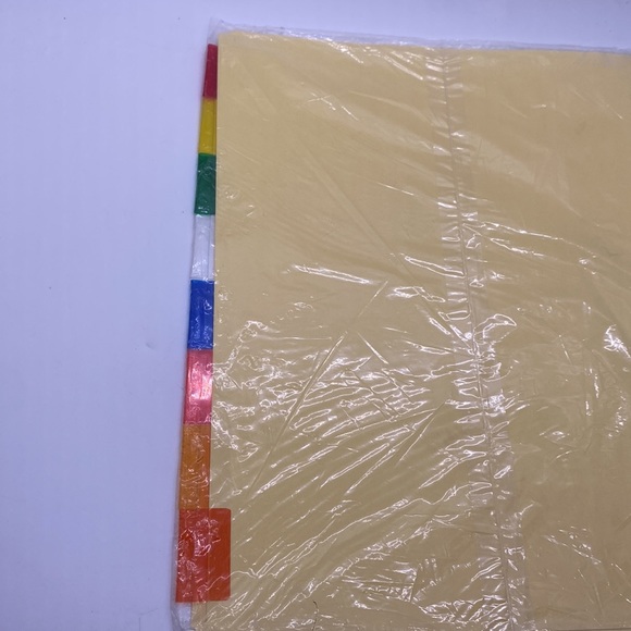 NWT WilsonJones Tab Dividers to keep binders organized. 8 multicolor tabs. - Picture 5 of 5